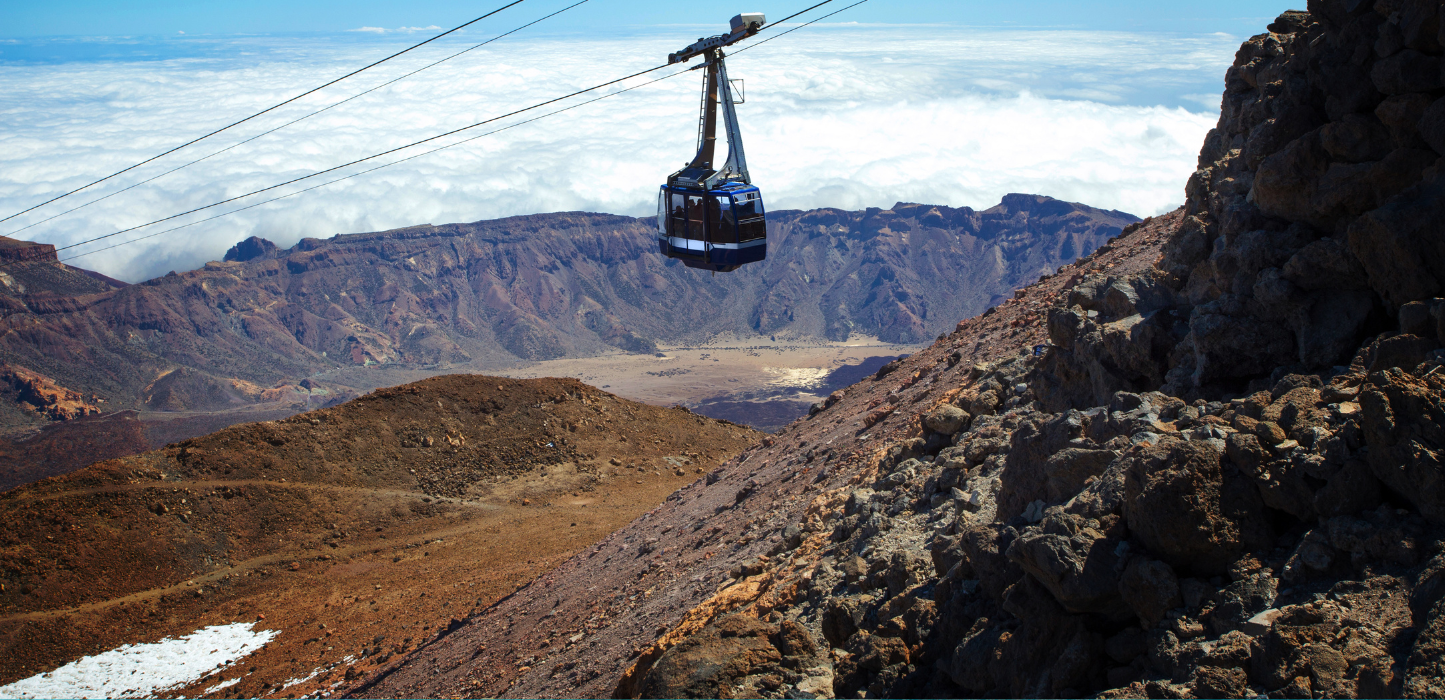 Wjazd kolejką na el Teide