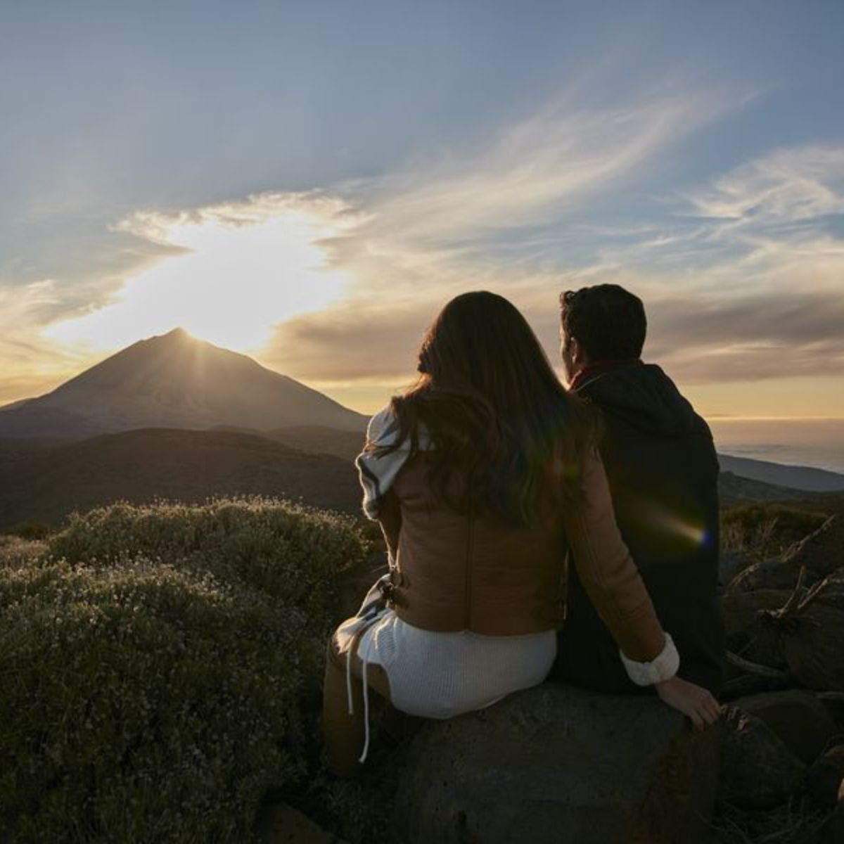 zachód słońca na teide