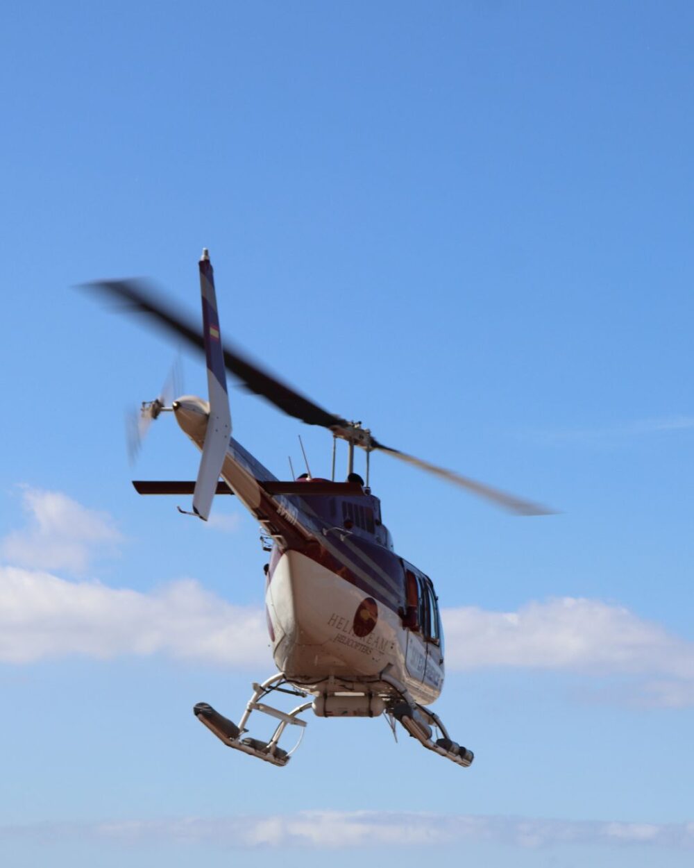 lot helikopterem na południu teneryfy