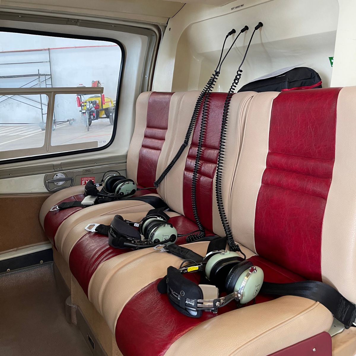 wnętrze helikoptera na teneryfie